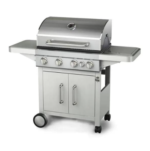 Grill USA 4-Burner Stainless Steel Propane Gas Grill With Infrared Side Burner